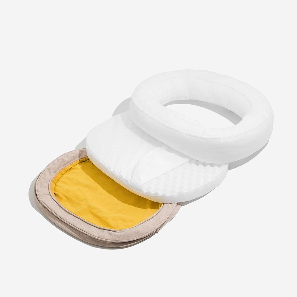 Pawtique LeafNest™ Donut Dog Bed &amp; Leaf Blanket Set - Pawtique