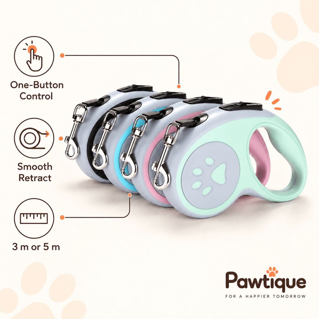 Pawtique LoopGo™ Retractable Dog Leash — 3 m / 5 m - Pawtique