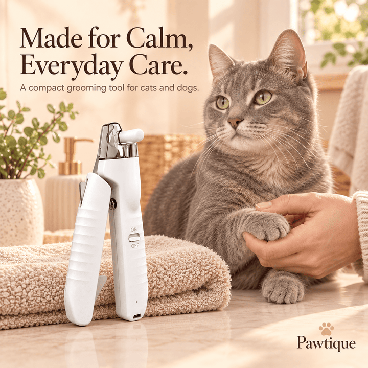 Pawtique LumiClip™ LED Pet Nail Clipper with Safety Shield &amp; File - Pawtique