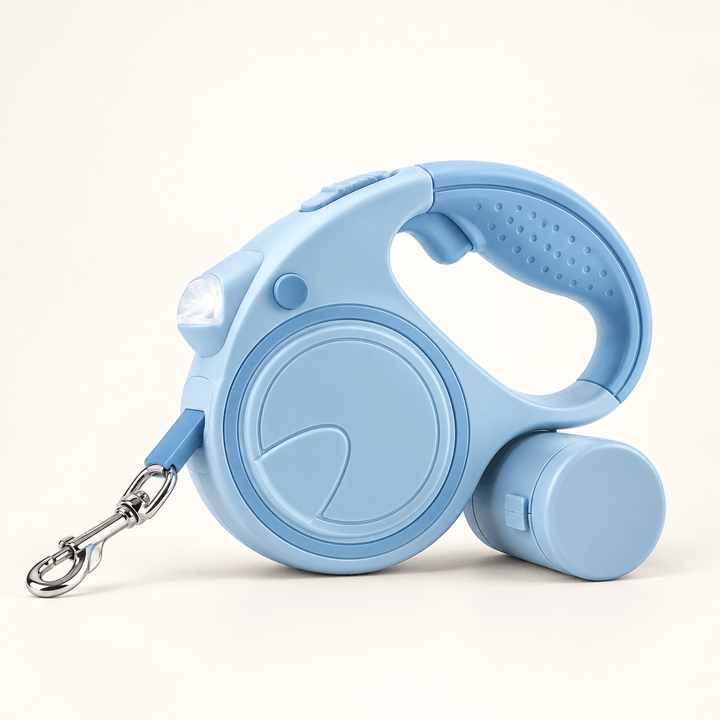 Pawtique LumiLoo™ 5m LED Retractable Dog Leash with Bag Dispenser - Pawtique