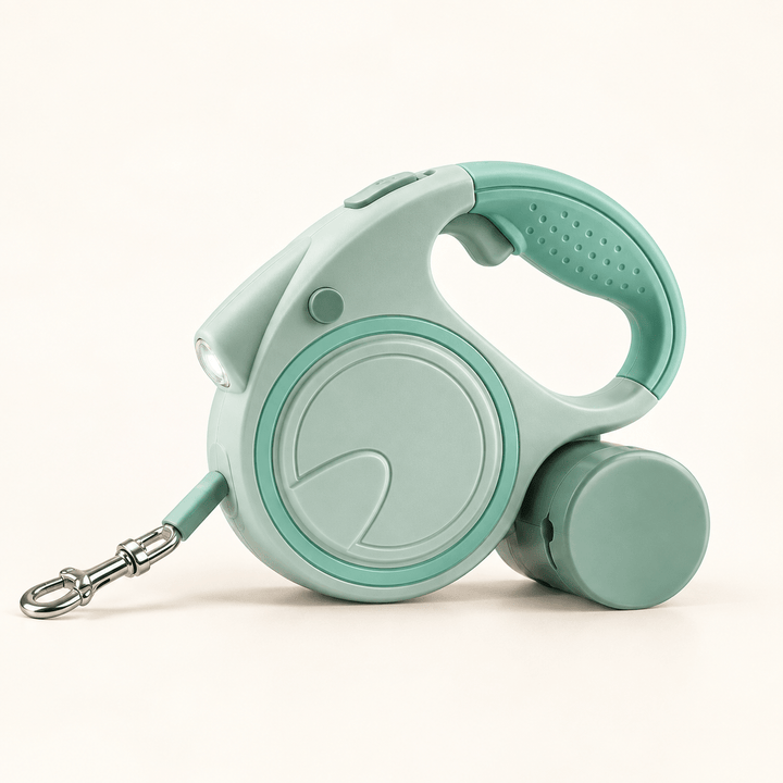 Pawtique LumiLoo™ 5m LED Retractable Dog Leash with Bag Dispenser - Pawtique
