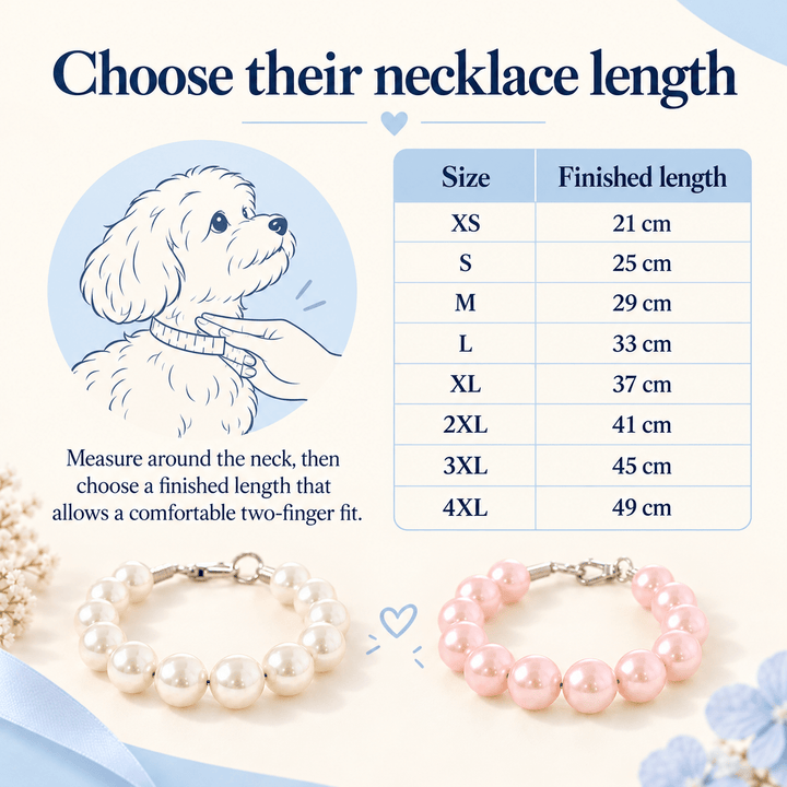 Pawtique LumiPearl™ Beaded Pet Necklace - Pawtique