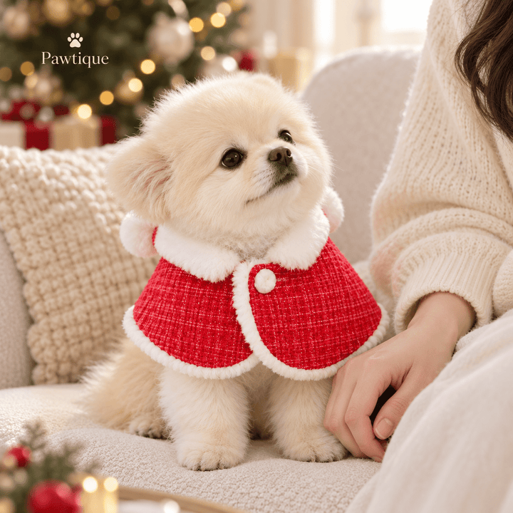 Pawtique MerryBear Christmas Hooded Dog Cape - Pawtique