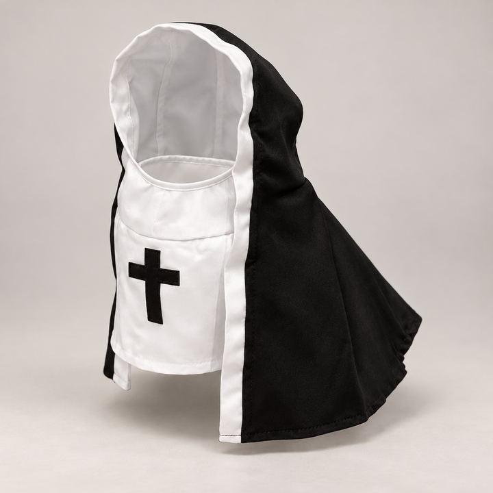 Pawtique Midnight Veil black and white hooded pet costume