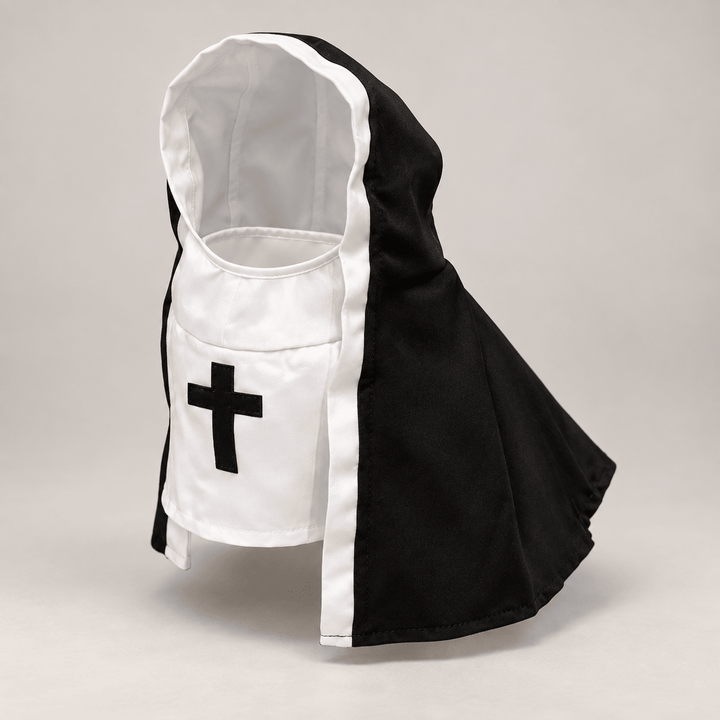 Pawtique Midnight Veil™ Hooded Black &amp; White Pet Costume - Pawtique
