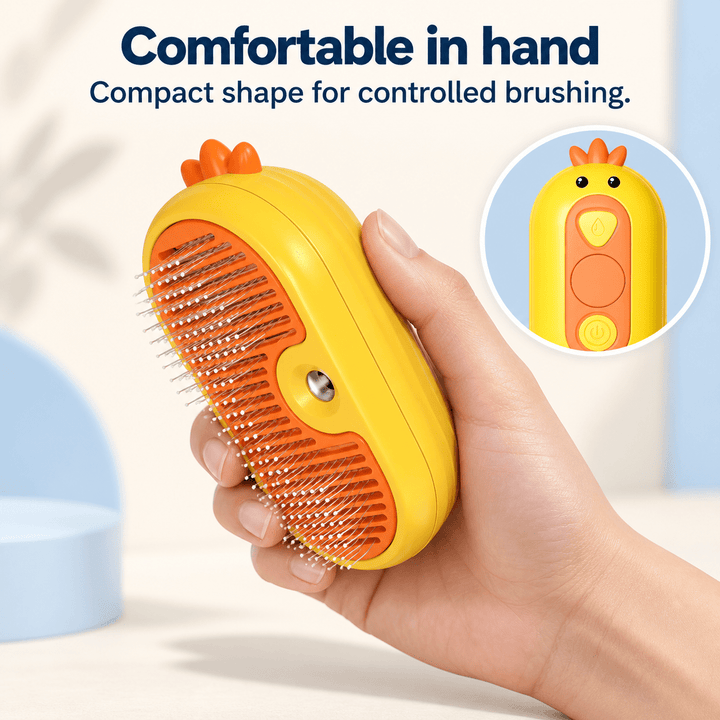 Pawtique MistEase 3-in-1 Pet Grooming Brush - Pawtique