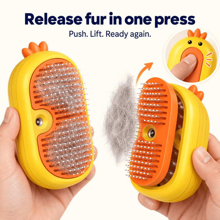 Pawtique MistEase 3-in-1 Pet Grooming Brush - Pawtique