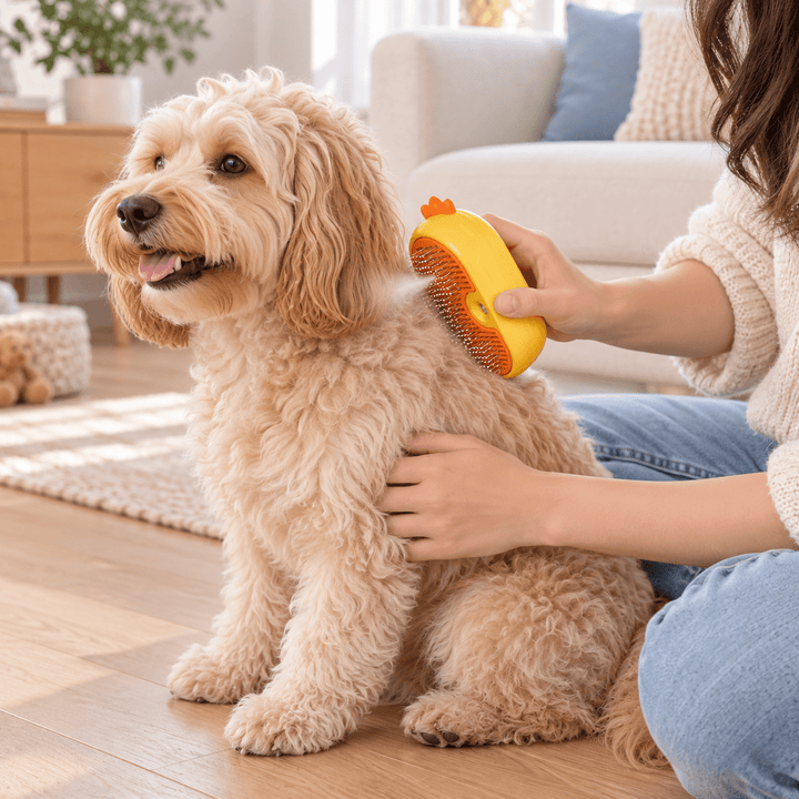 Pawtique MistEase 3-in-1 Pet Grooming Brush - Pawtique