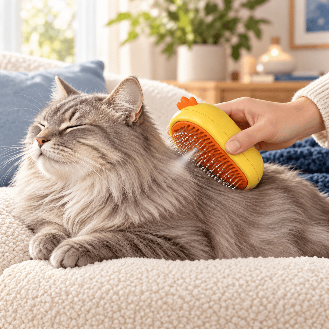 Pawtique MistEase 3-in-1 Pet Grooming Brush - Pawtique