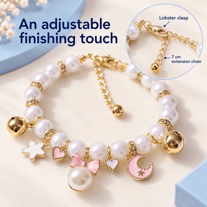 Pawtique Moonbow™ Pearl Charm Pet Necklace - Pawtique