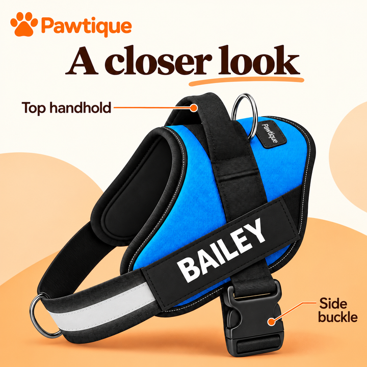 NameTrail top handhold and side buckle details