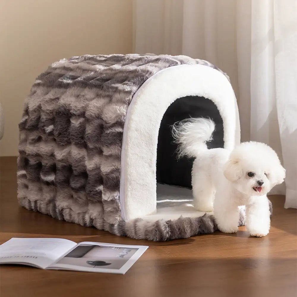 Pawtique NestHaven™ Convertible Cave Pet Bed - Pawtique