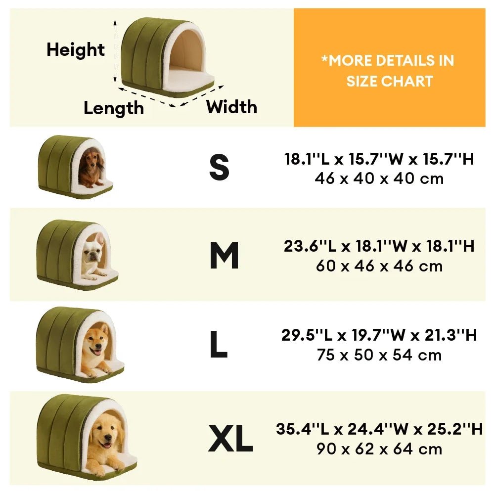 Pawtique NestHaven™ Convertible Cave Pet Bed - Pawtique