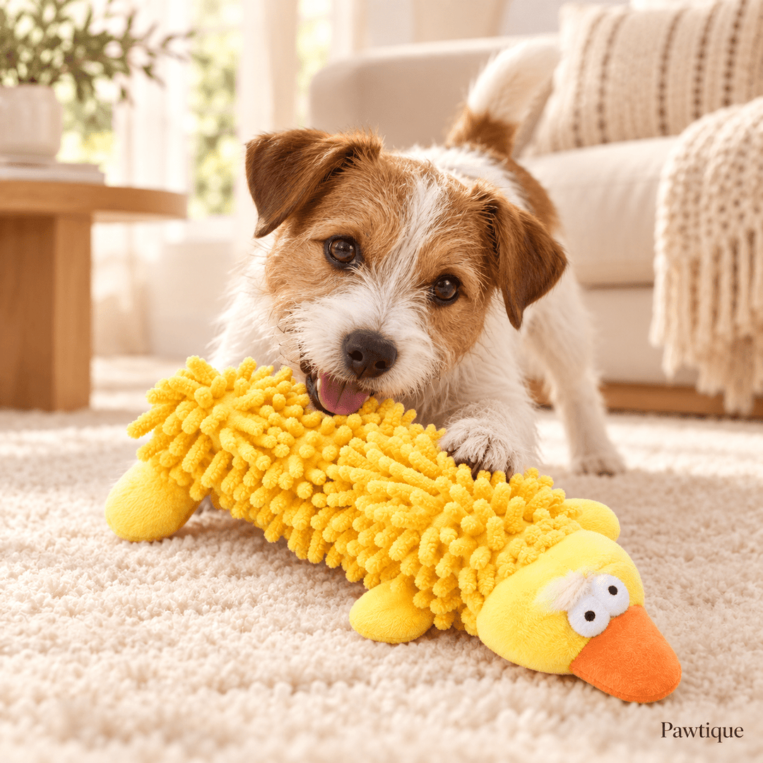 Pawtique NoodlePals™ Textured Plush Squeaky Dog Toy - Pawtique
