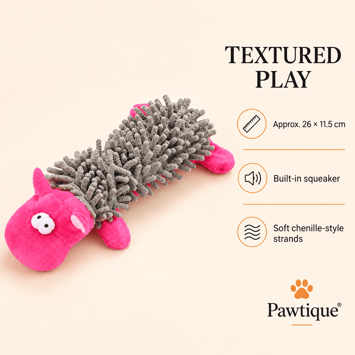 Pawtique NoodlePals™ Textured Plush Squeaky Dog Toy - Pawtique