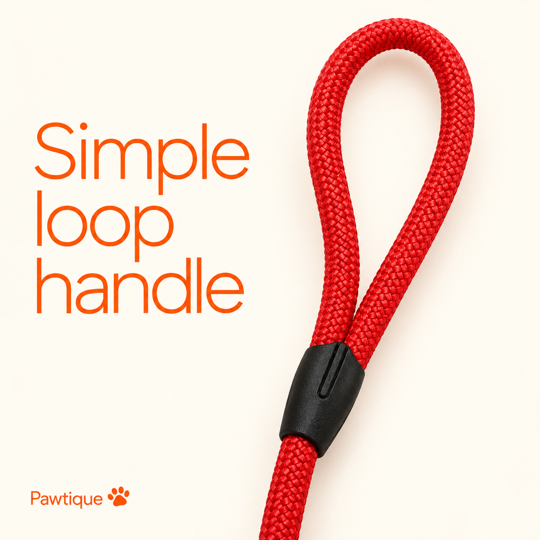 Simple red rope loop handle and black join cover