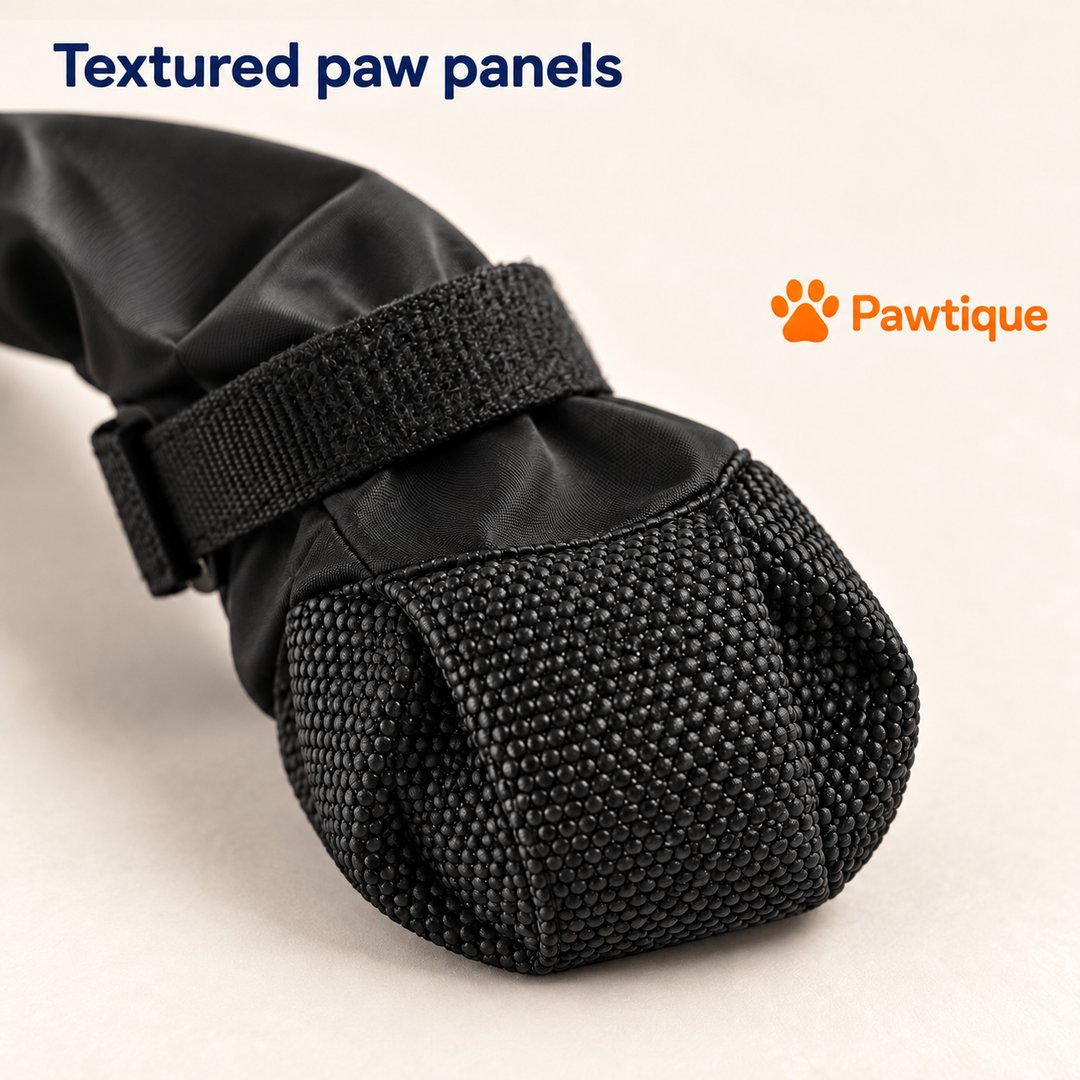 Pawtique Connected Dog Leggings — Textured paw panel detail