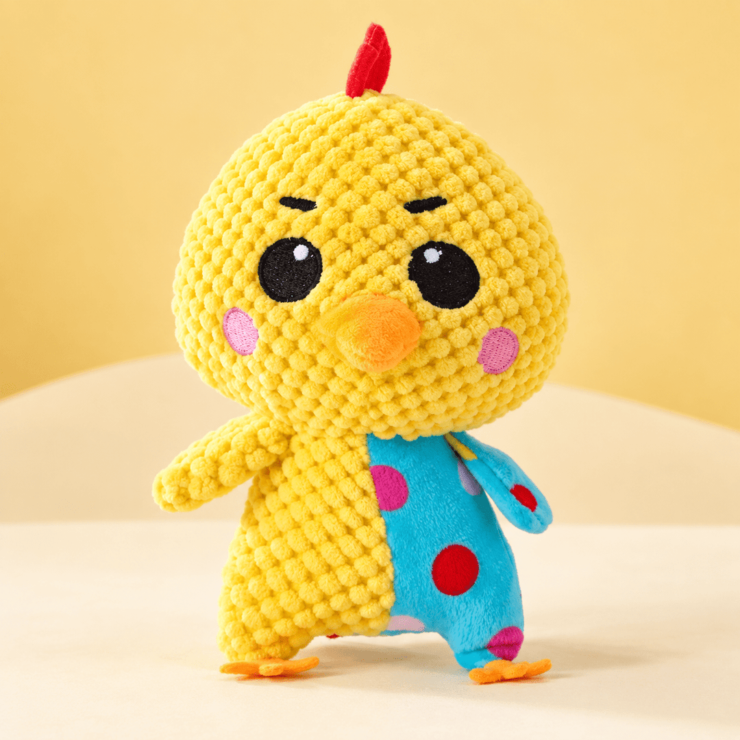 Pawtique PatchPals™ Textured Squeaky Plush Dog Toy - Pawtique