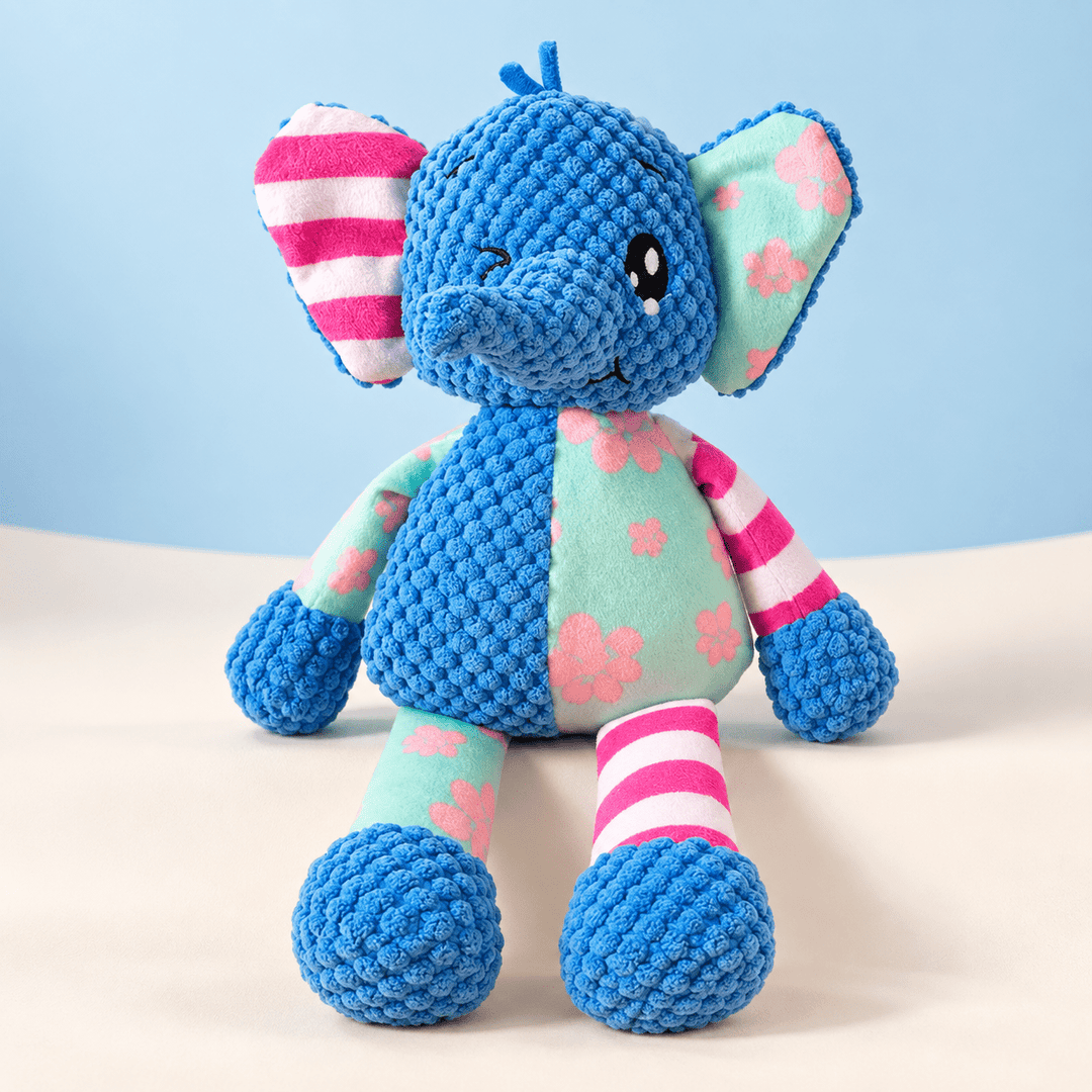 Pawtique PatchPals™ Textured Squeaky Plush Dog Toy - Pawtique