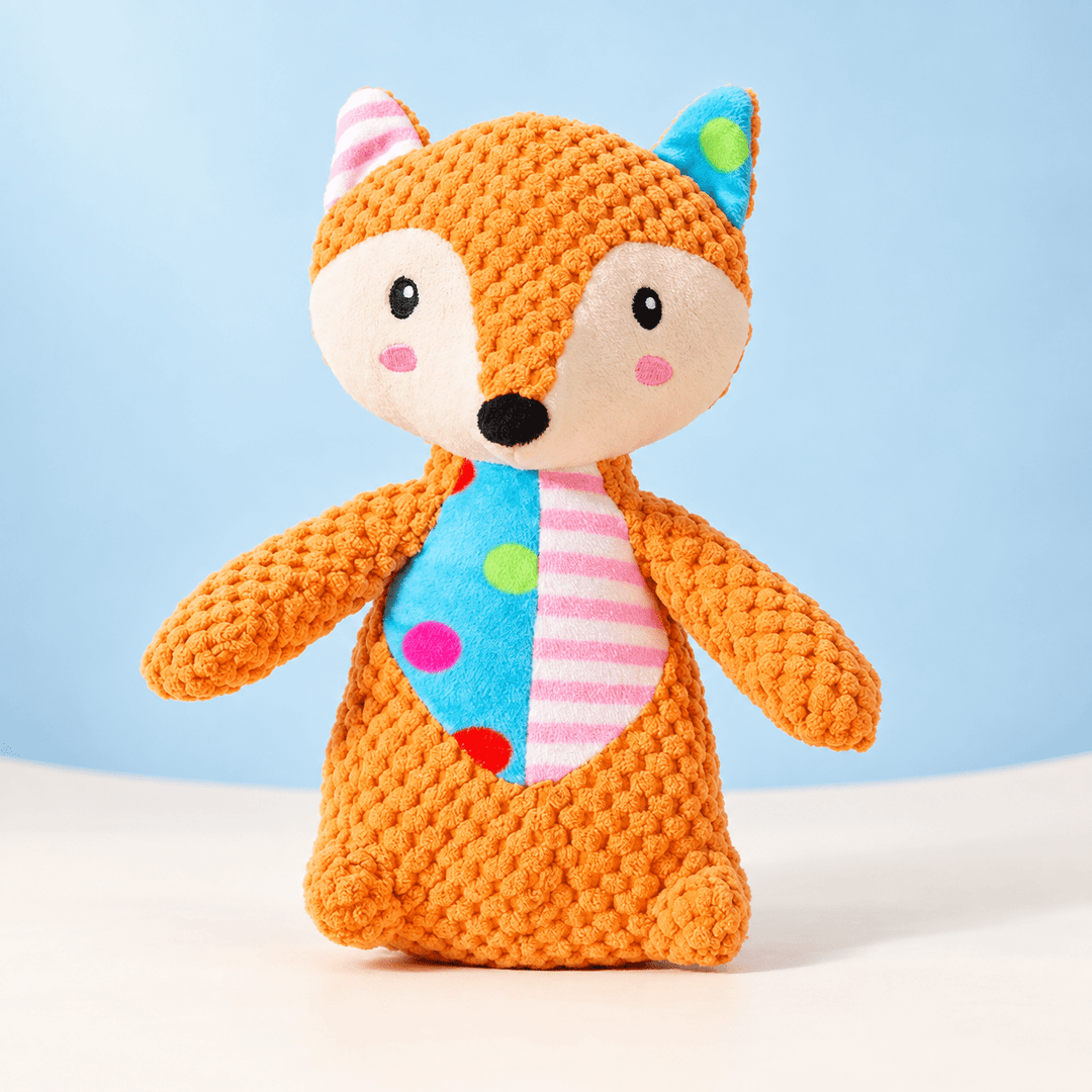 Pawtique PatchPals™ Textured Squeaky Plush Dog Toy - Pawtique