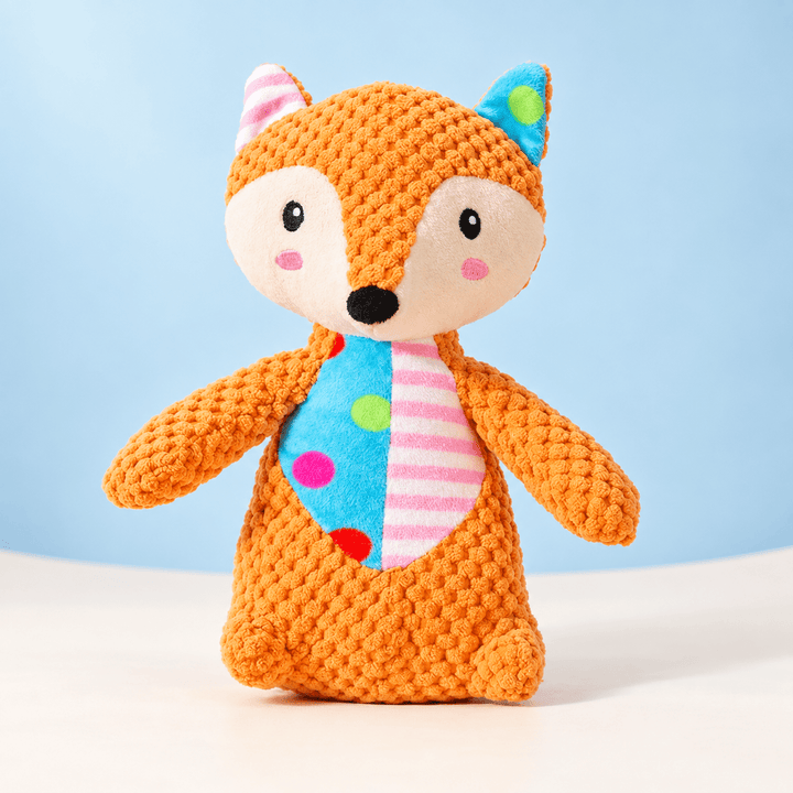 Pawtique PatchPals™ Textured Squeaky Plush Dog Toy - Pawtique