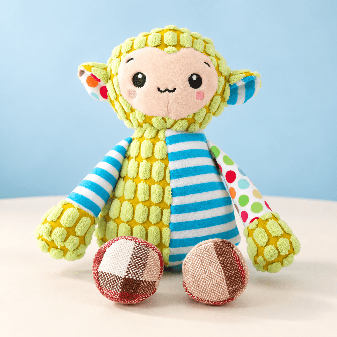 Pawtique PatchPals™ Textured Squeaky Plush Dog Toy - Pawtique