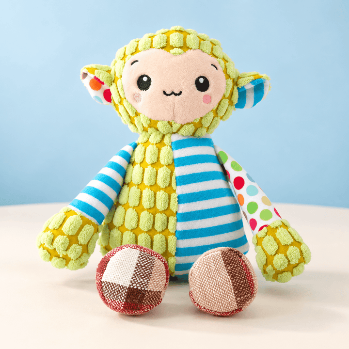 Pawtique PatchPals™ Textured Squeaky Plush Dog Toy - Pawtique