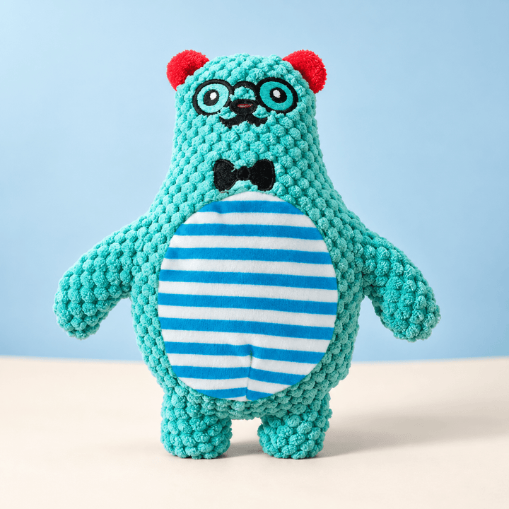 Pawtique PatchPals™ Textured Squeaky Plush Dog Toy - Pawtique