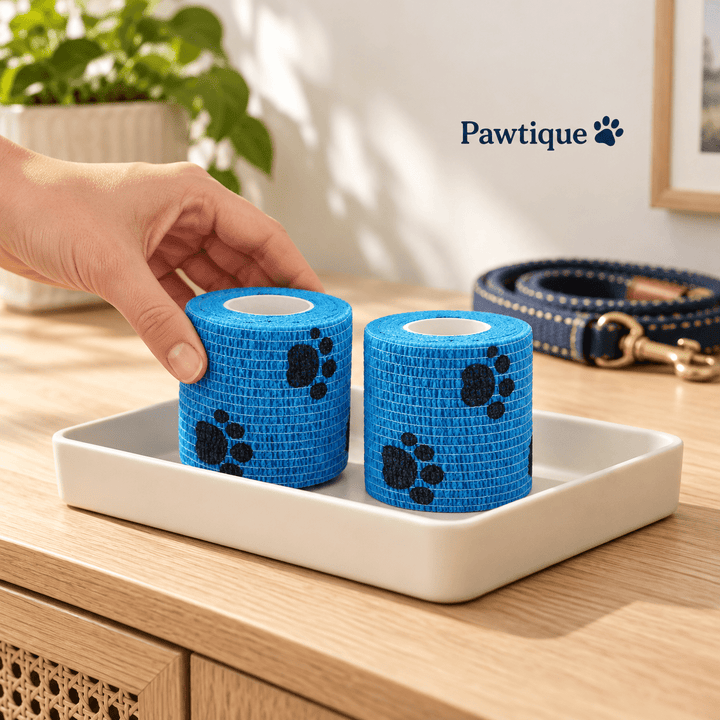 Pawtique Paw-Print Elastic Wrap Rolls (2-Pack) - Pawtique