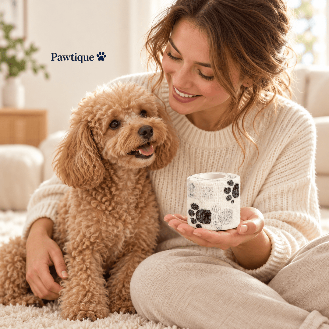 Pawtique Paw-Print Elastic Wrap Rolls (2-Pack) - Pawtique