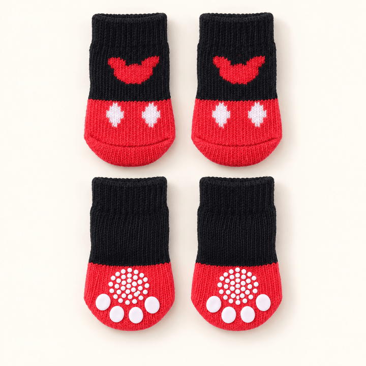 Pawtique PawStep™ Non-Slip Knitted Dog Socks · 4-Piece Set - Pawtique