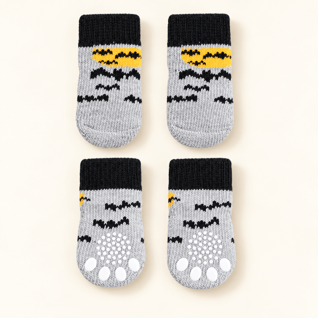 Pawtique PawStep™ Non-Slip Knitted Dog Socks · 4-Piece Set - Pawtique