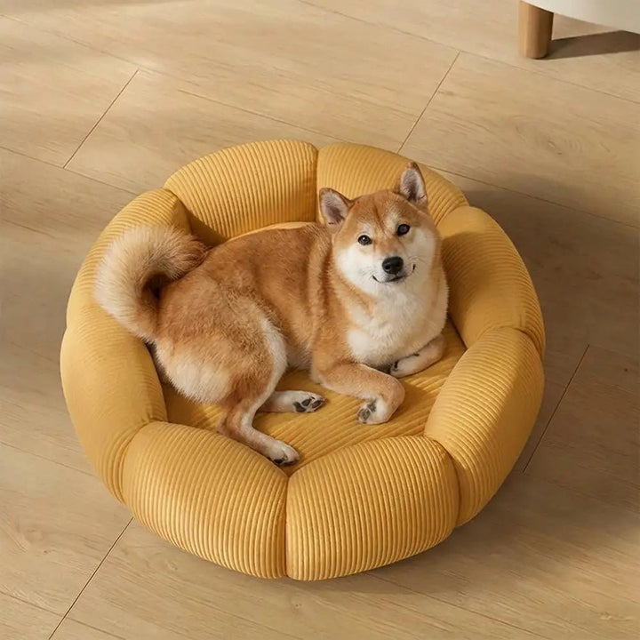 Pawtique PetalNest™ Round Corduroy Pet Bed - Pawtique