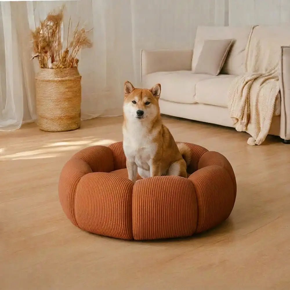 Pawtique PetalNest™ Round Corduroy Pet Bed - Pawtique