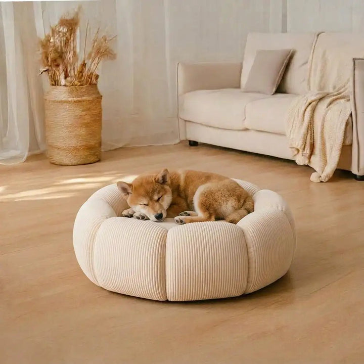 Pawtique PetalNest™ Round Corduroy Pet Bed - Pawtique