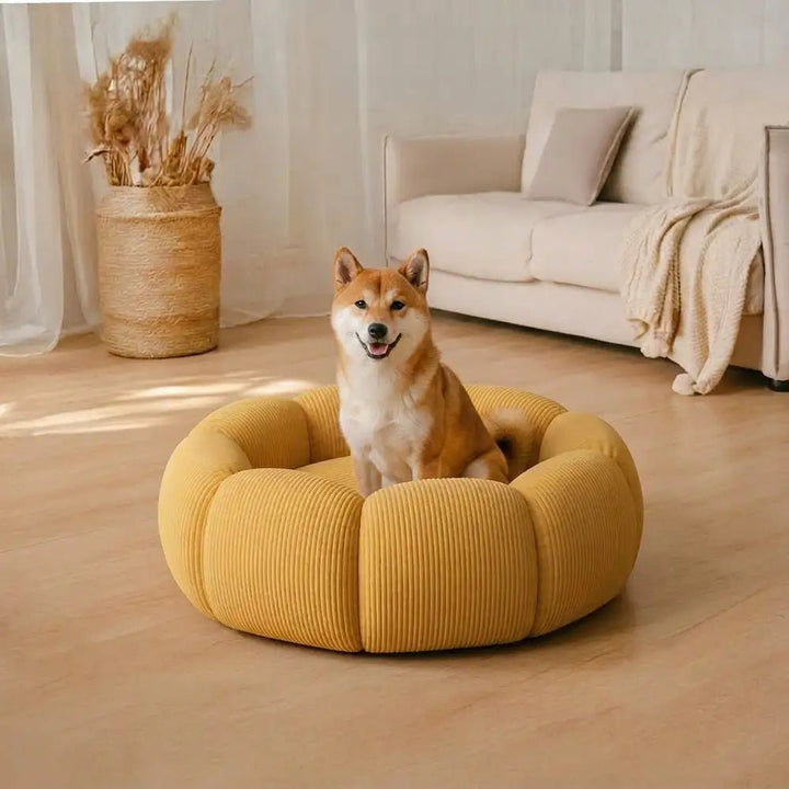 Pawtique PetalNest™ Round Corduroy Pet Bed - Pawtique