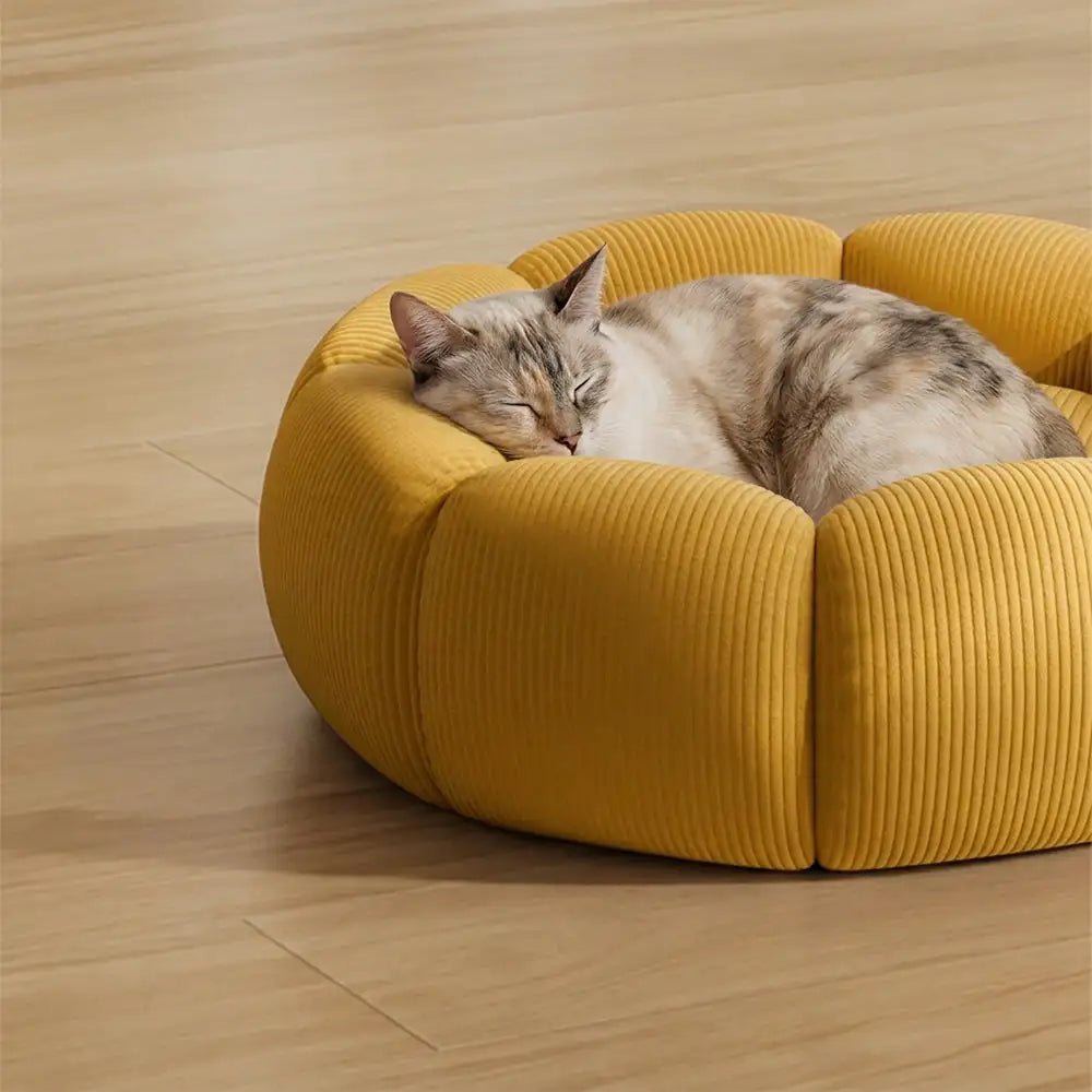 Pawtique PetalNest™ Round Corduroy Pet Bed - Pawtique