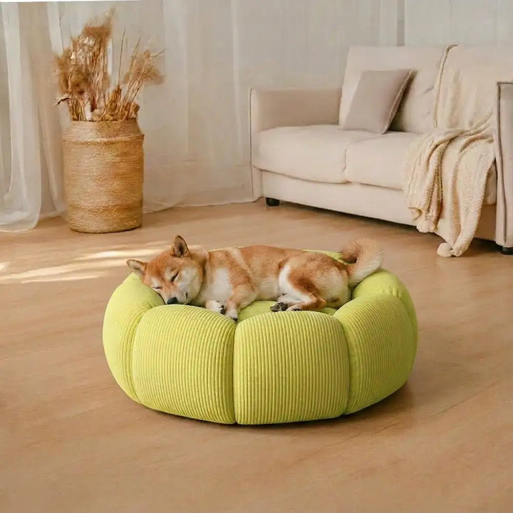 Pawtique PetalNest™ Round Corduroy Pet Bed - Pawtique