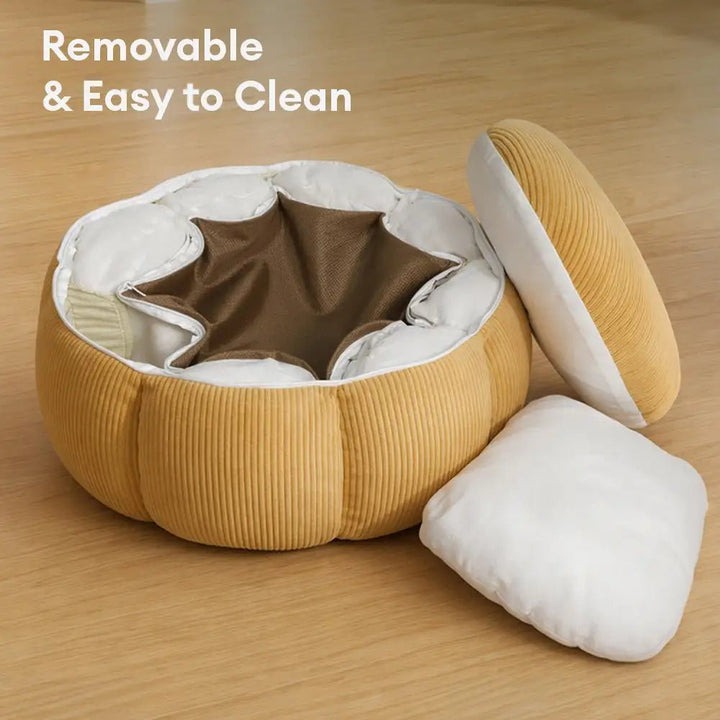 Pawtique PetalNest™ Round Corduroy Pet Bed - Pawtique