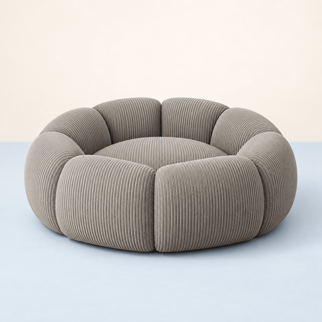 Pawtique PetalNest™ Round Corduroy Pet Bed - Pawtique