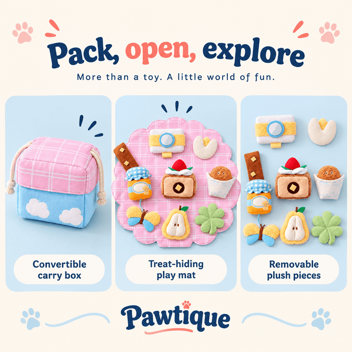 Pawtique PicnicPatch™ Convertible Snuffle Toy Set - Pawtique