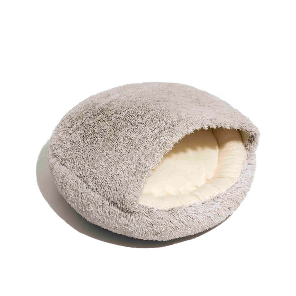Pawtique PitaNest™ Semi-Enclosed Plush Pet Bed - Pawtique