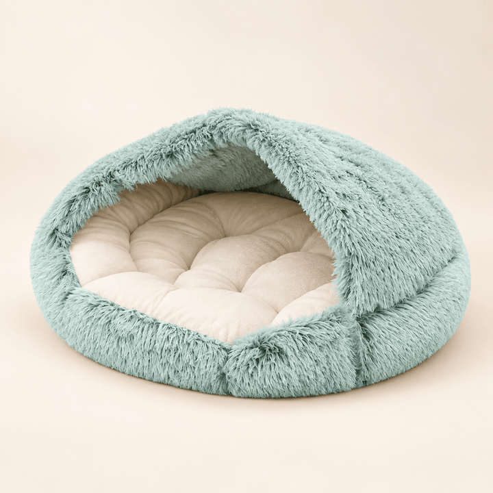 Pawtique PitaNest™ Semi-Enclosed Plush Pet Bed - Pawtique