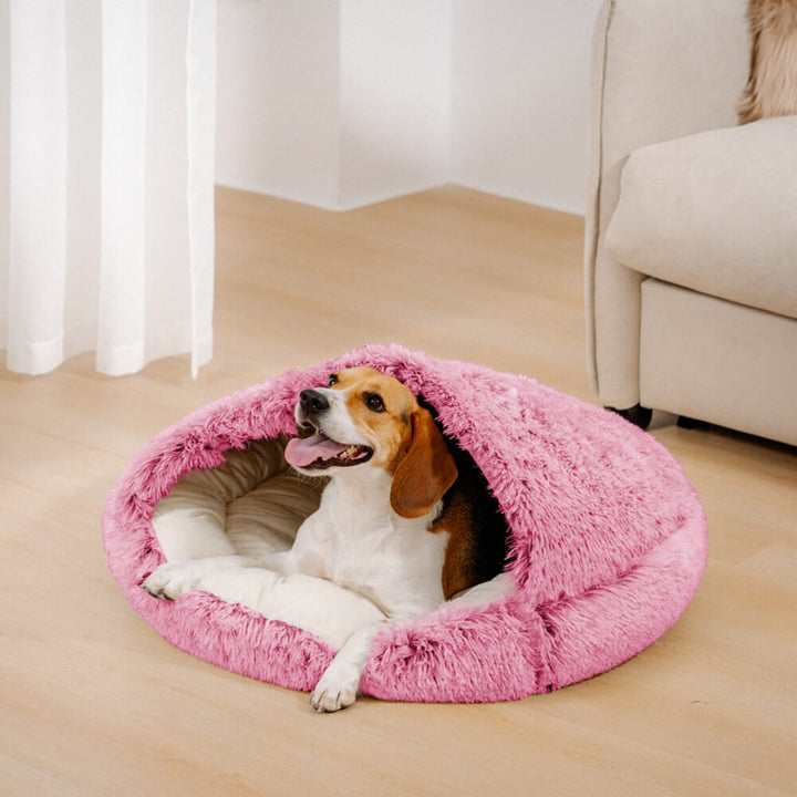 Pawtique PitaNest™ Semi-Enclosed Plush Pet Bed - Pawtique