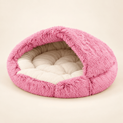 Pawtique PitaNest™ Semi-Enclosed Plush Pet Bed - Pawtique