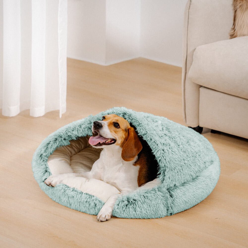 Pawtique PitaNest™ Semi-Enclosed Plush Pet Bed - Pawtique