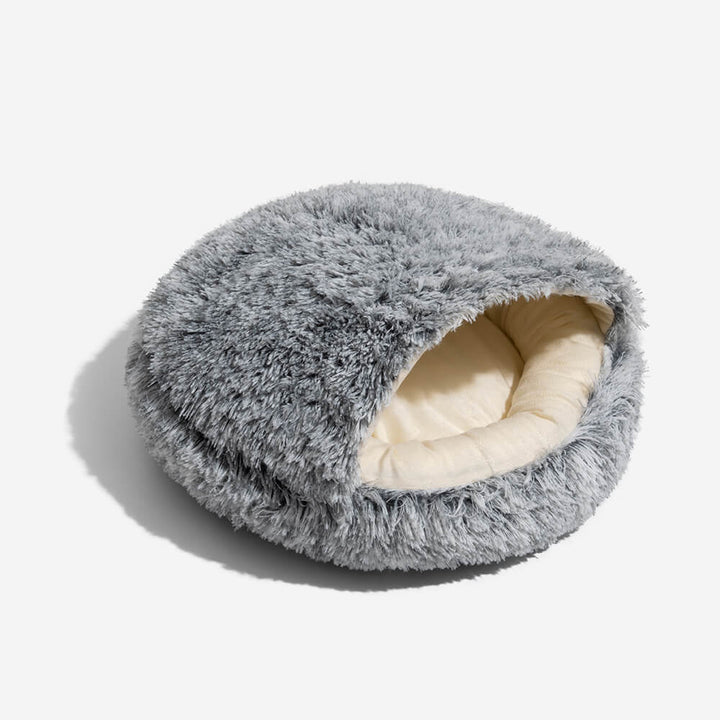 Pawtique PitaNest™ Semi-Enclosed Plush Pet Bed - Pawtique