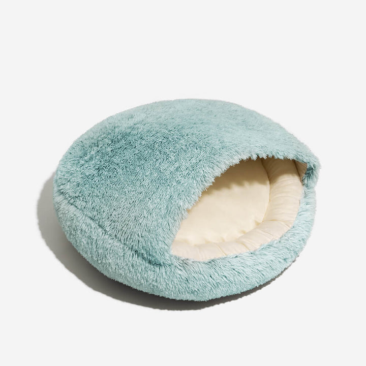 Pawtique PitaNest™ Semi-Enclosed Plush Pet Bed - Pawtique