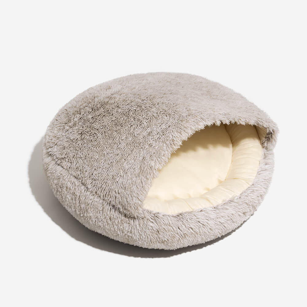 Pawtique PitaNest™ Semi-Enclosed Plush Pet Bed - Pawtique