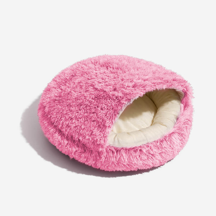 Pawtique PitaNest™ Semi-Enclosed Plush Pet Bed - Pawtique